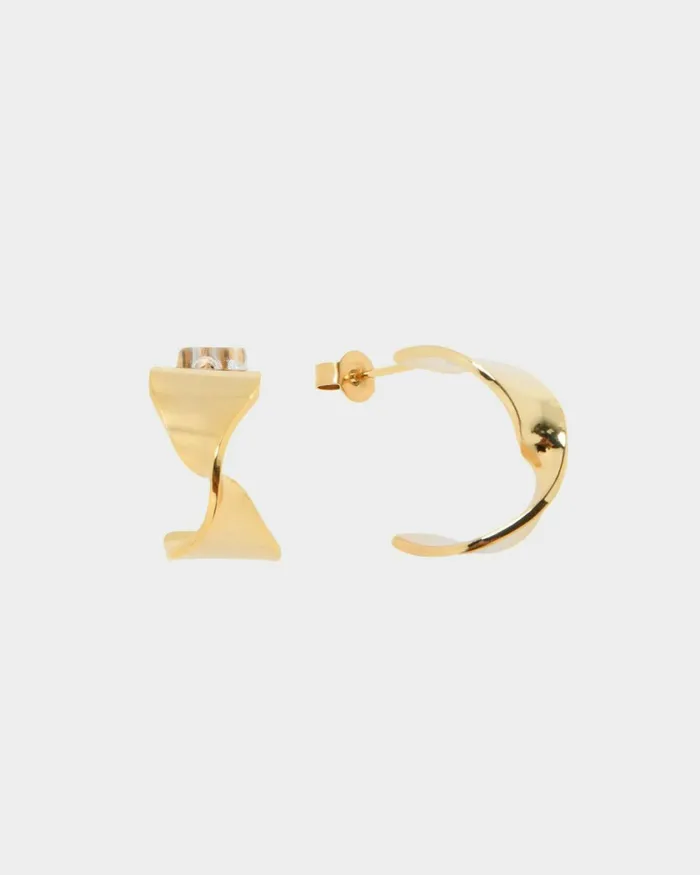 Forcast Alice 16k Gold Plated Earrings Gold Women Earrings