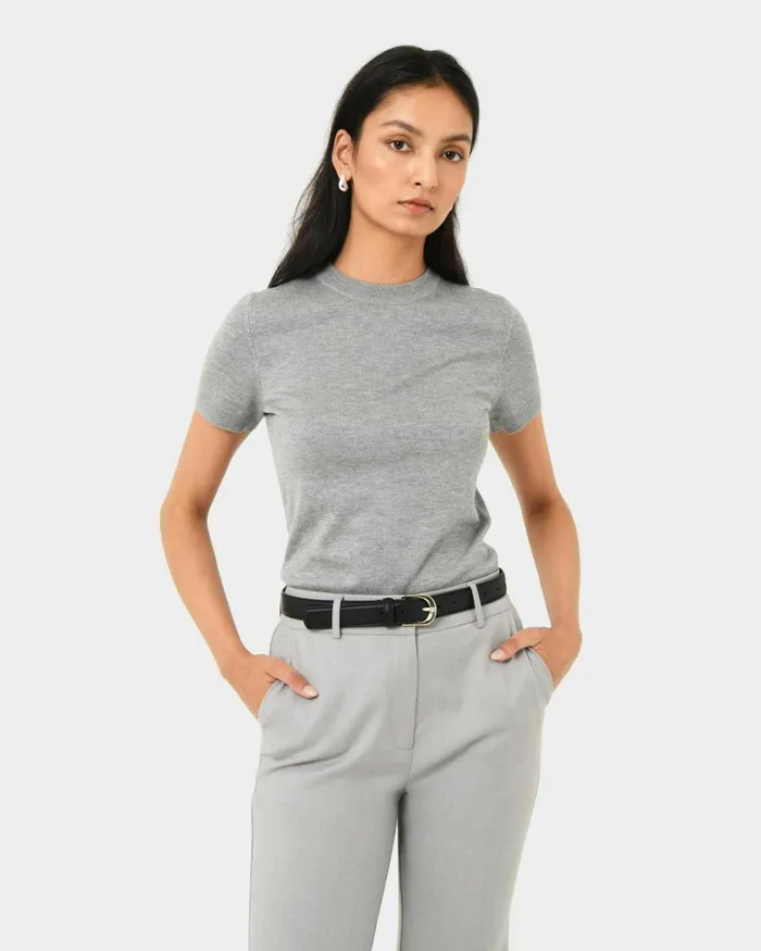 Forcast Alina Leather Belt Black Women Belts