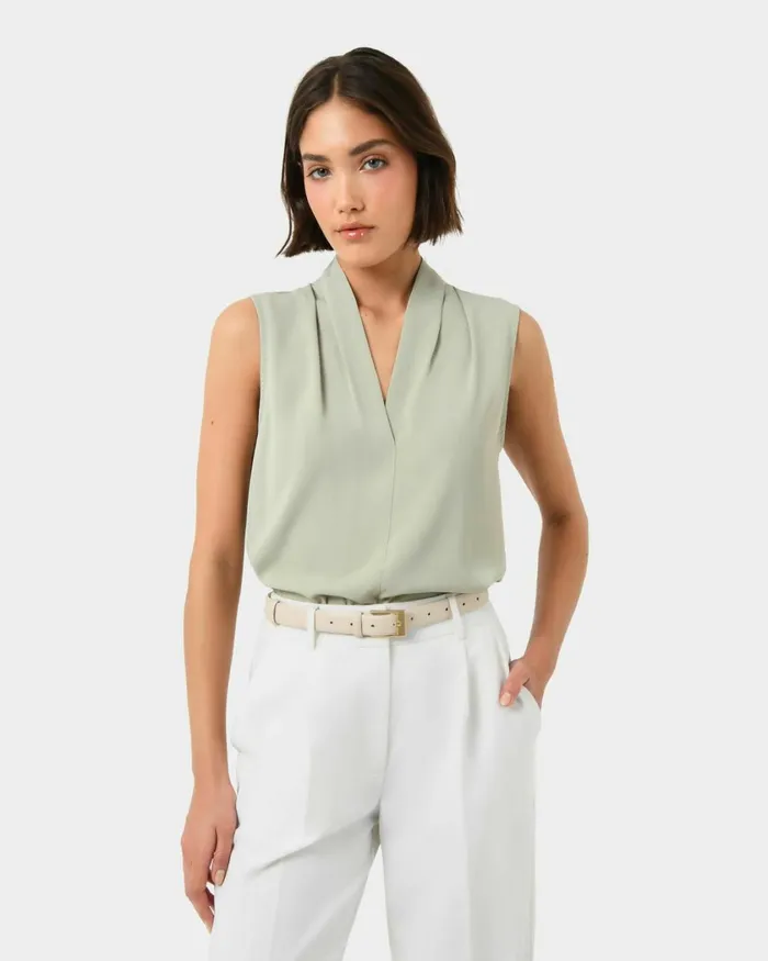 Forcast Alivia 2 Vneck Top Ivorymintnavywhite Sandblack Women TShirts and Tops Forcast Alivia 2 Vneck Top Ivorymintnavywhite Sandblack Women TShirts and Tops