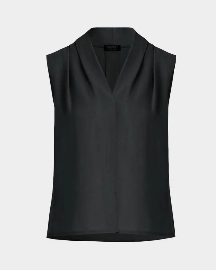 Forcast Alivia 2 Vneck Top Ivorymintnavywhite Sandblack Women TShirts and Tops