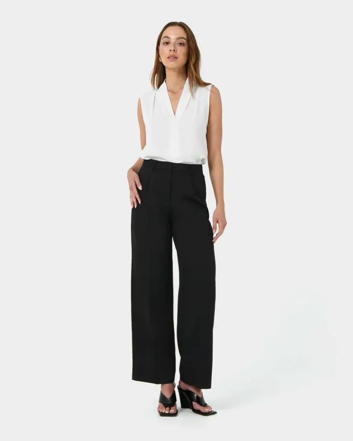 Forcast Alivia 2 Vneck Top Ivorymintnavywhite Sandblack Women TShirts and Tops