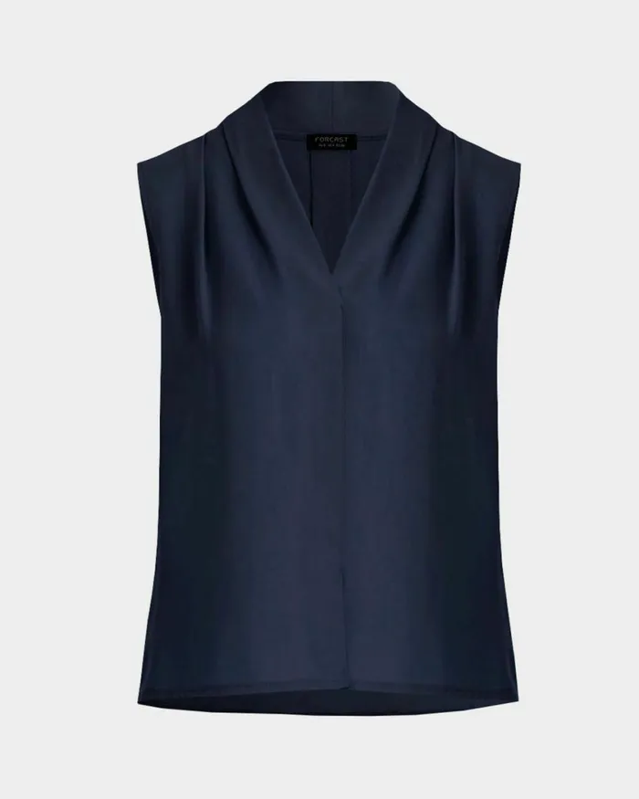 Forcast Alivia 2 Vneck Top Ivorymintnavywhite Sandblack Women TShirts and Tops