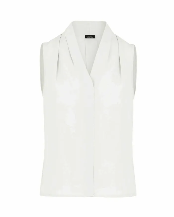 Forcast Alivia 2 Vneck Top Ivorymintnavywhite Sandblack Women TShirts and Tops