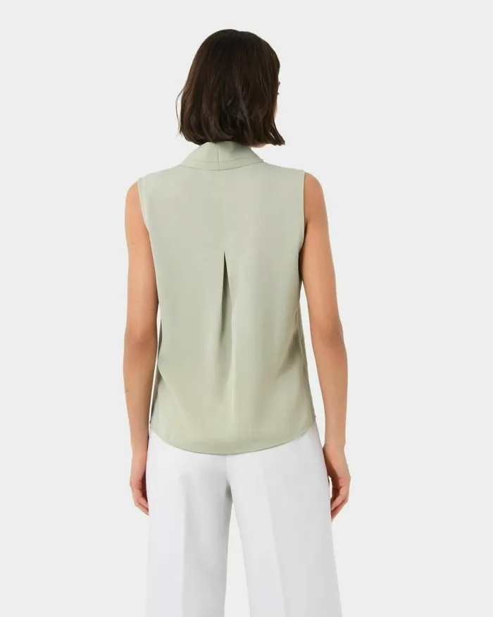 Forcast Alivia 2 Vneck Top Ivorymintnavywhite Sandblack Women TShirts and Tops