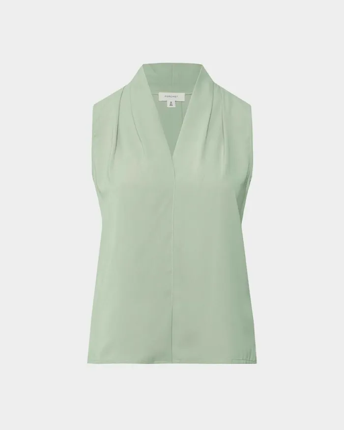 Forcast Alivia 2 Vneck Top Ivorymintnavywhite Sandblack Women TShirts and Tops