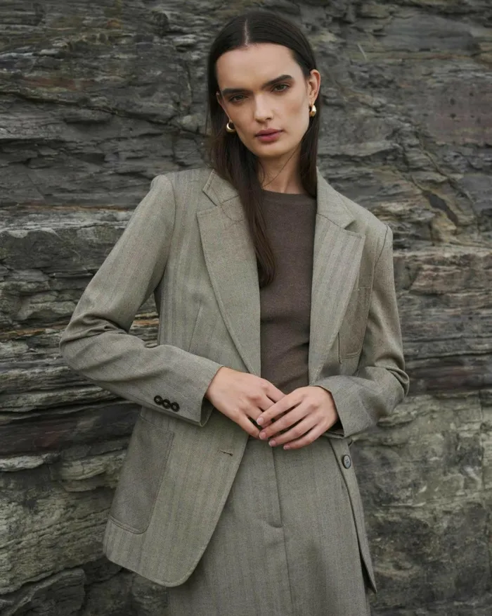 Forcast Allara Herringbone Jacket Women Jackets and Blazers
