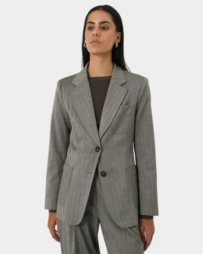 Forcast Allara Herringbone Jacket Women Jackets and Blazers