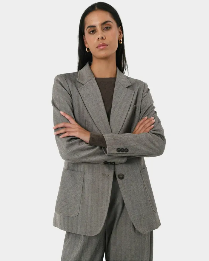 Forcast Allara Herringbone Jacket Women Jackets and Blazers