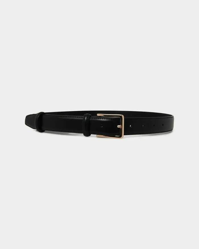 Forcast Amal Leather Belt Black Women Belts