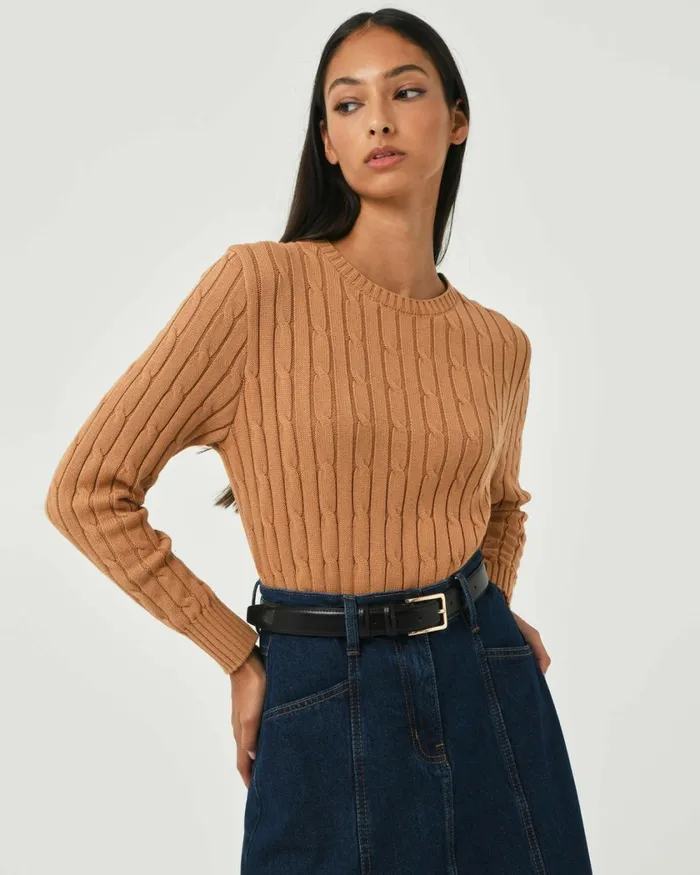 Forcast Amal Leather Belt Black Women Belts