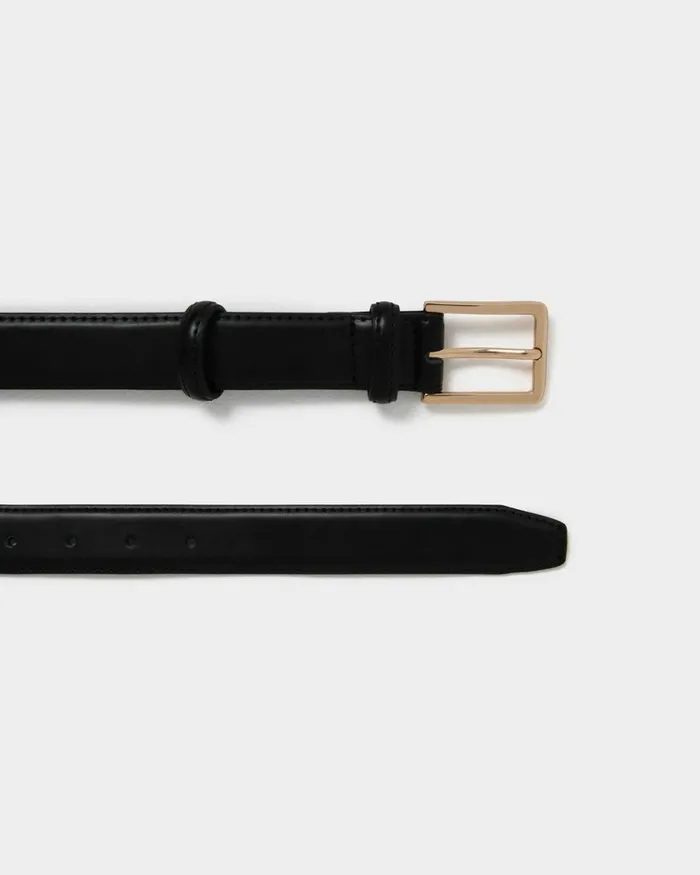 Forcast Amal Leather Belt Black Women Belts