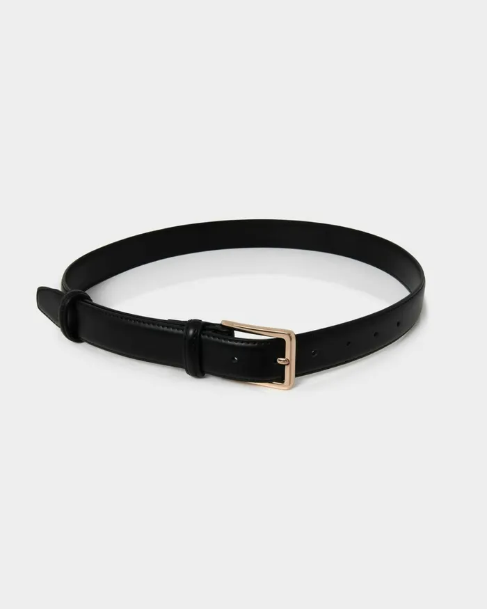 Forcast Amal Leather Belt Black Women Belts