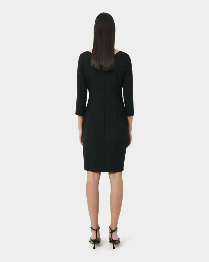 Forcast Amarie Asymmetric Dress Black Women Work Dresses