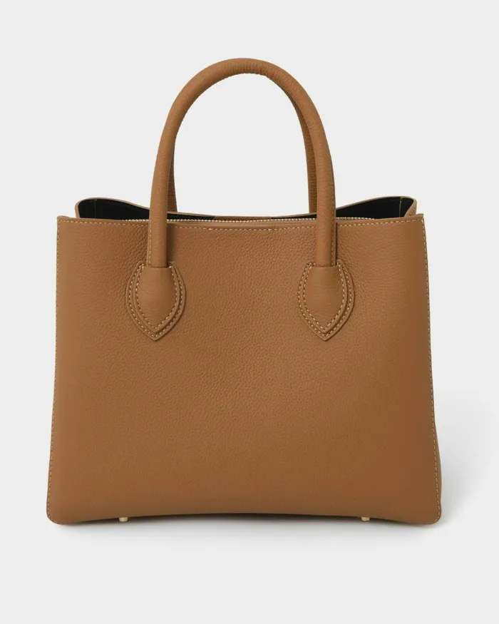 Forcast Amelia 2 Way Leather Bag Peach Brownblack Women Bags