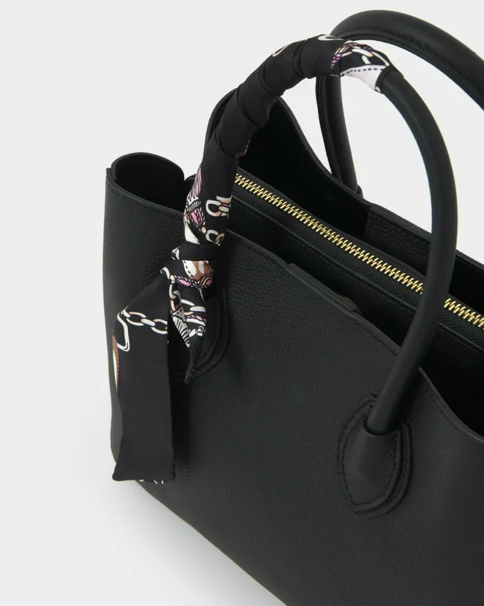 Forcast Amelia 2 Way Leather Bag Peach Brownblack Women Bags