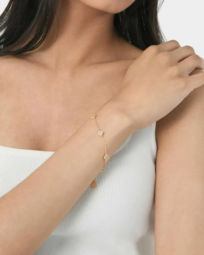 Forcast Amora 16k Gold Plated Bracelet Goldsilver Women Bracelets