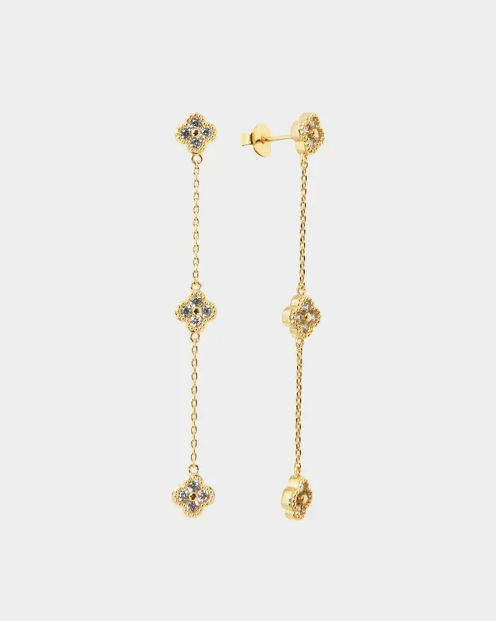 Forcast Amora 16k Gold Plated Earrings Goldsilver Women Earrings