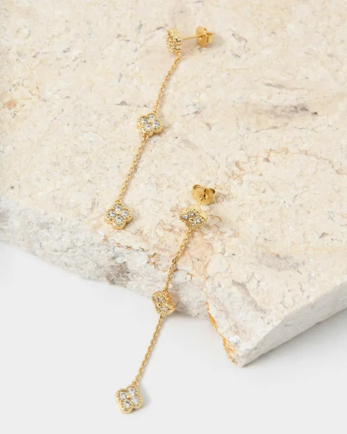 Forcast Amora 16k Gold Plated Earrings Goldsilver Women Earrings