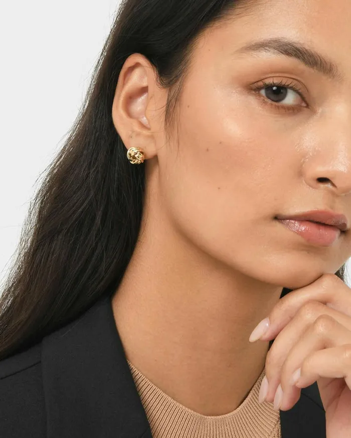 Forcast Analy 16k Gold Plated Earrings Gold Women Earrings