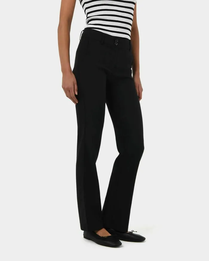 Forcast Annalee Classic Pants Maroongreennavygreyblack Women HighWaisted Pants