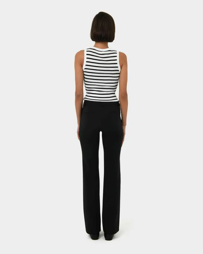 Forcast Annalee Classic Pants Maroongreennavygreyblack Women HighWaisted Pants