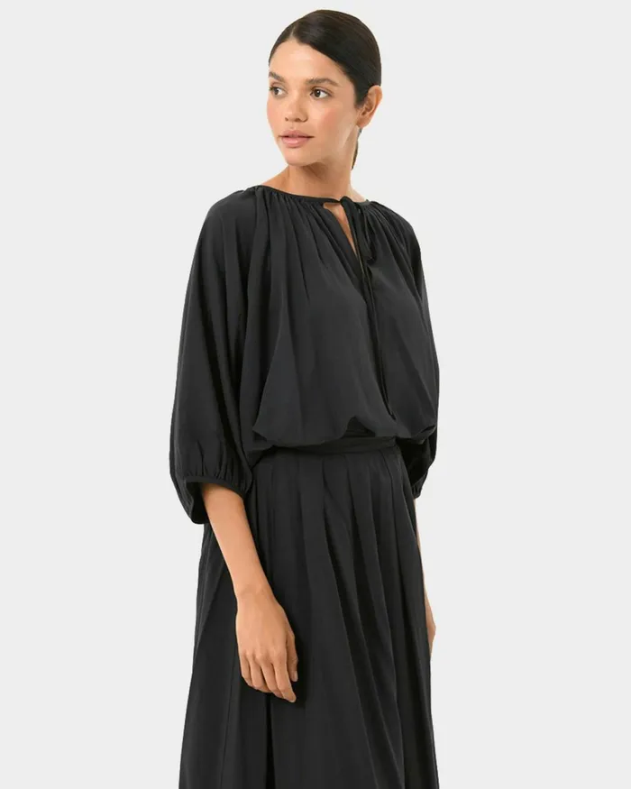 Forcast Annalia Dolman Sleeve Top Blackrooibos Tea Women Long Sleeve Tops