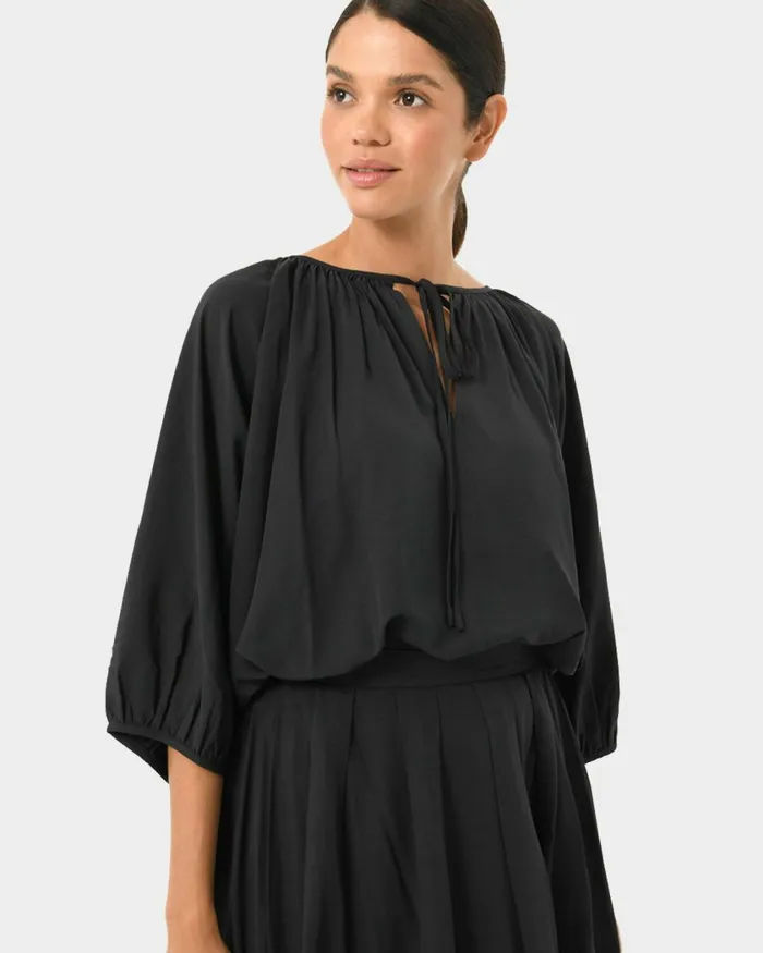 Forcast Annalia Dolman Sleeve Top Blackrooibos Tea Women Long Sleeve Tops