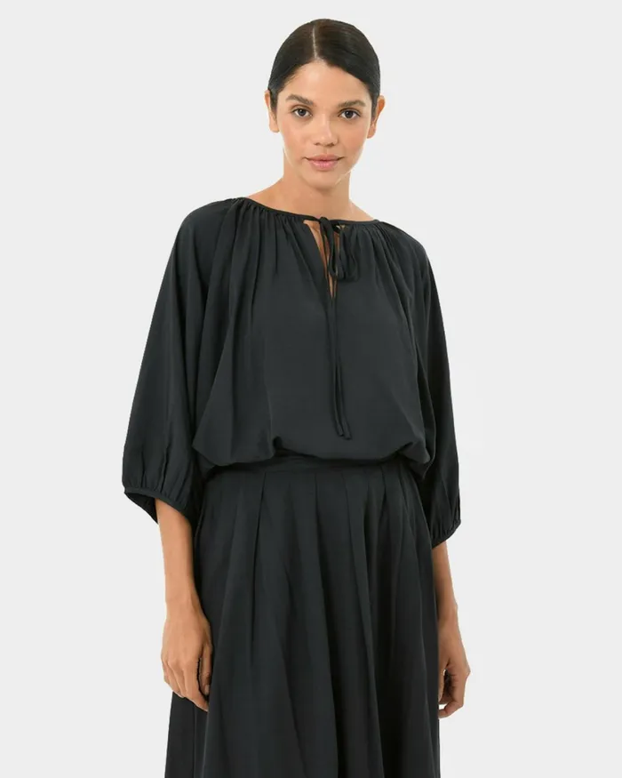Forcast Annalia Dolman Sleeve Top Blackrooibos Tea Women Long Sleeve Tops