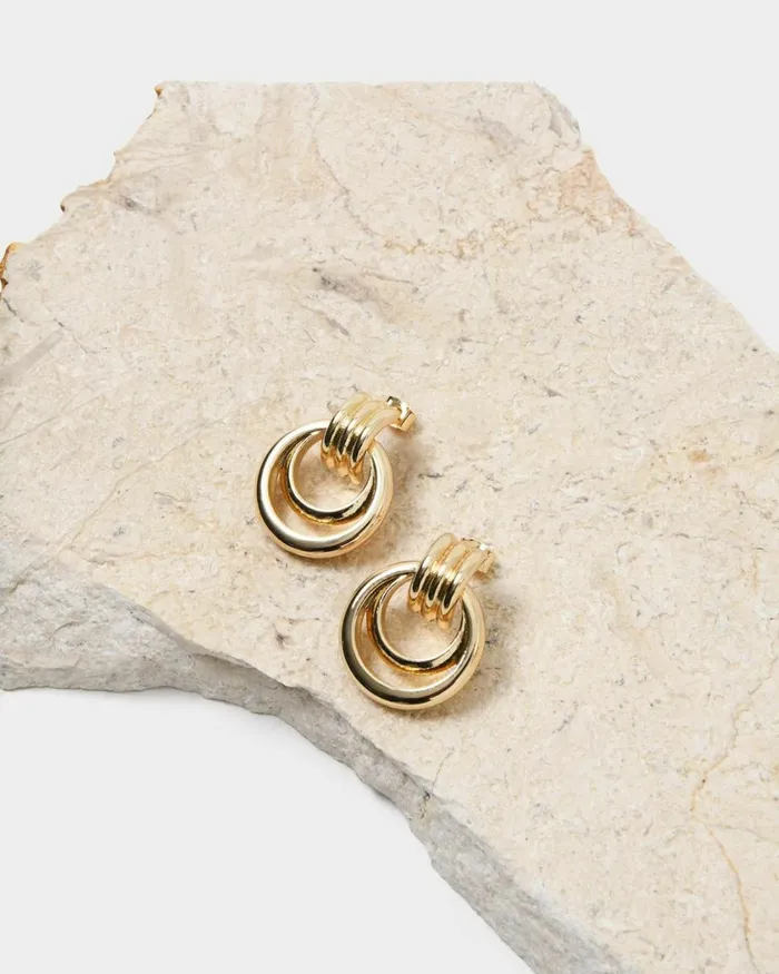Forcast Anne 16k Gold Plated Earrings Gold Women Earrings