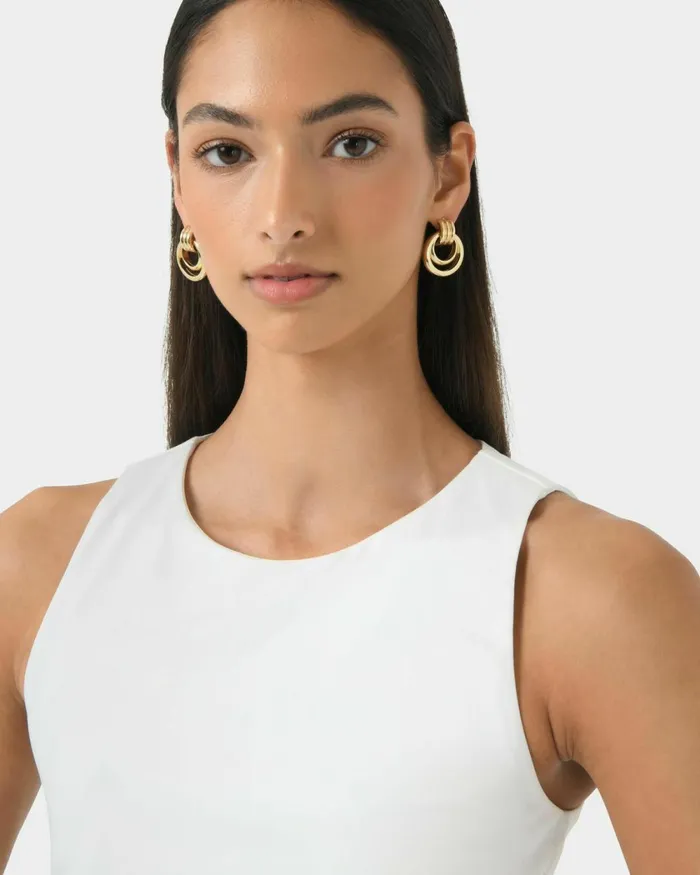Forcast Anne 16k Gold Plated Earrings Gold Women Earrings