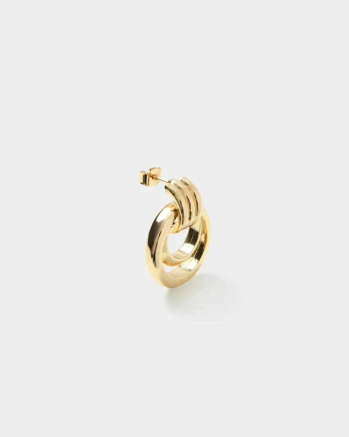 Forcast Anne 16k Gold Plated Earrings Gold Women Earrings