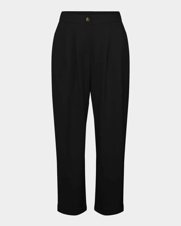 Forcast Antonia Relaxed Cuff Pants Beigeblack Women Cropped Pants