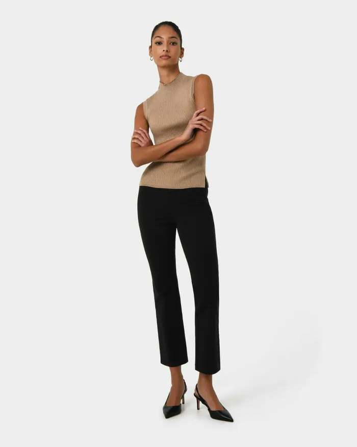 Forcast Astrid Flared Jeans Ivoryblack Women HighWaisted Pants