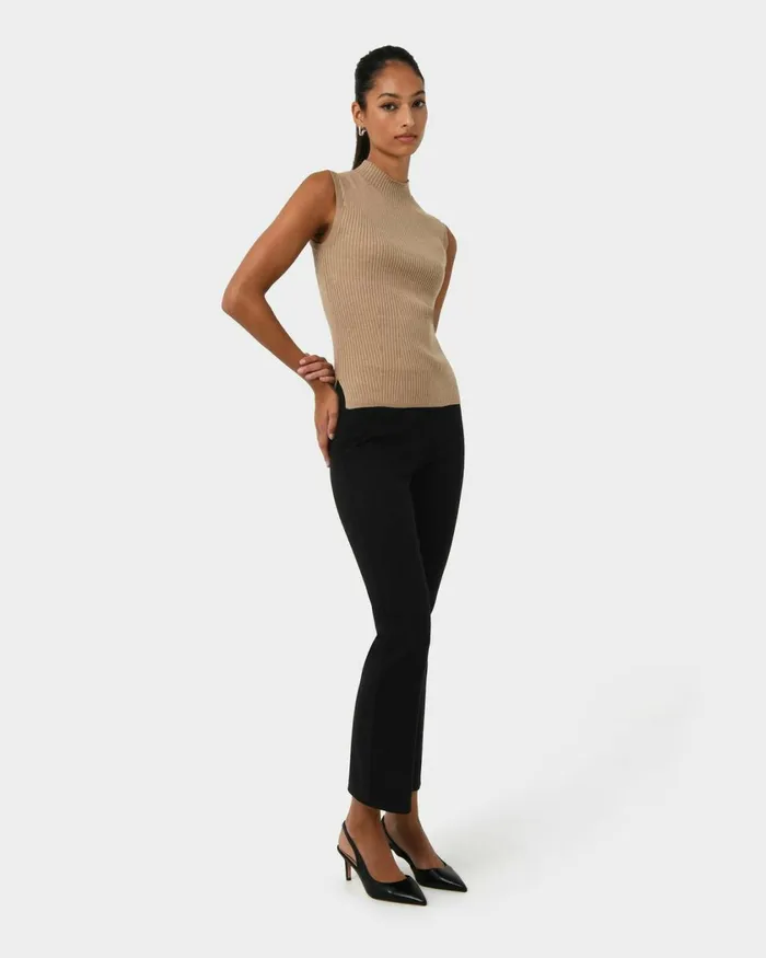 Forcast Astrid Flared Jeans Ivoryblack Women HighWaisted Pants