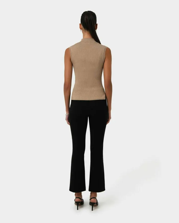 Forcast Astrid Flared Jeans Ivoryblack Women HighWaisted Pants