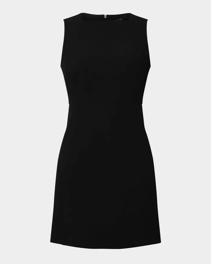 Forcast Ava Square Neck Panel Dress Ivoryblack Women Mini Dresses