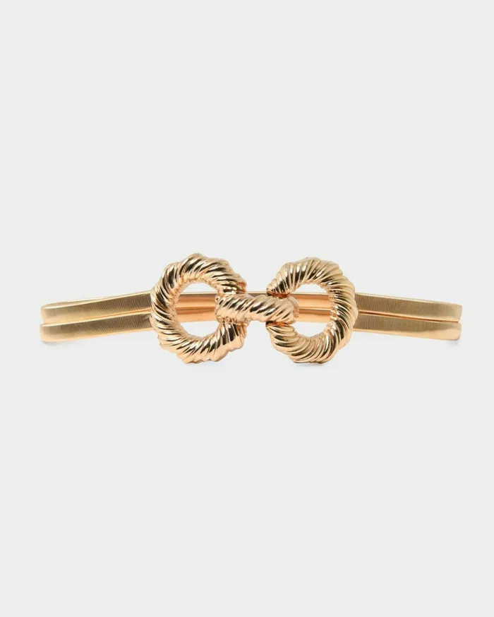Forcast Avalon Stretch Metal Belt Gold Women Belts