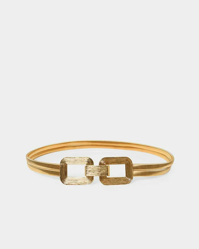 Forcast Averie 2 Stretch Metal Belt Metallic Women Belts