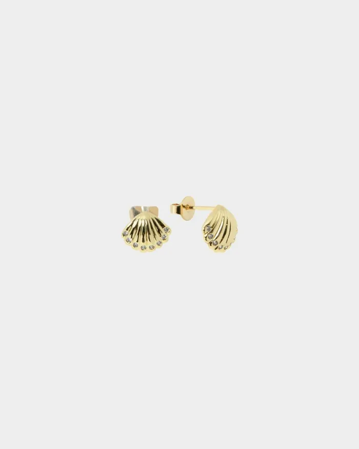 Forcast Ayana 16k Gold Plated Earrings Gold Women Earrings