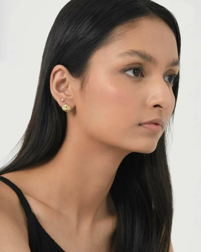 Forcast Ayana 16k Gold Plated Earrings Gold Women Earrings