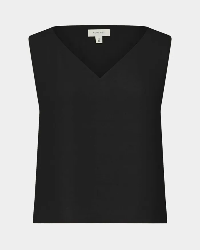 Forcast Blair Vneck Crop Top Pinkivoryblack Women TShirts and Tops