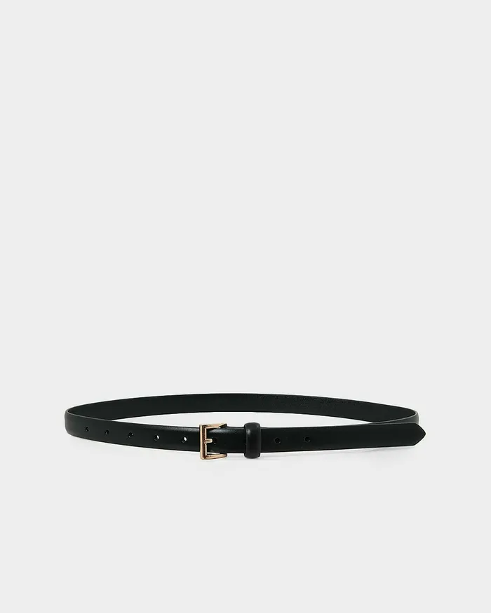 Forcast Bobbie Leather Belt Creamblack Women Belts