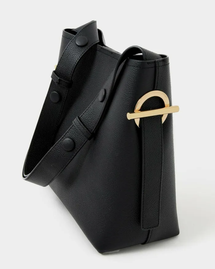 Forcast Brighton Leather Bag Blacktaupe Women Bags