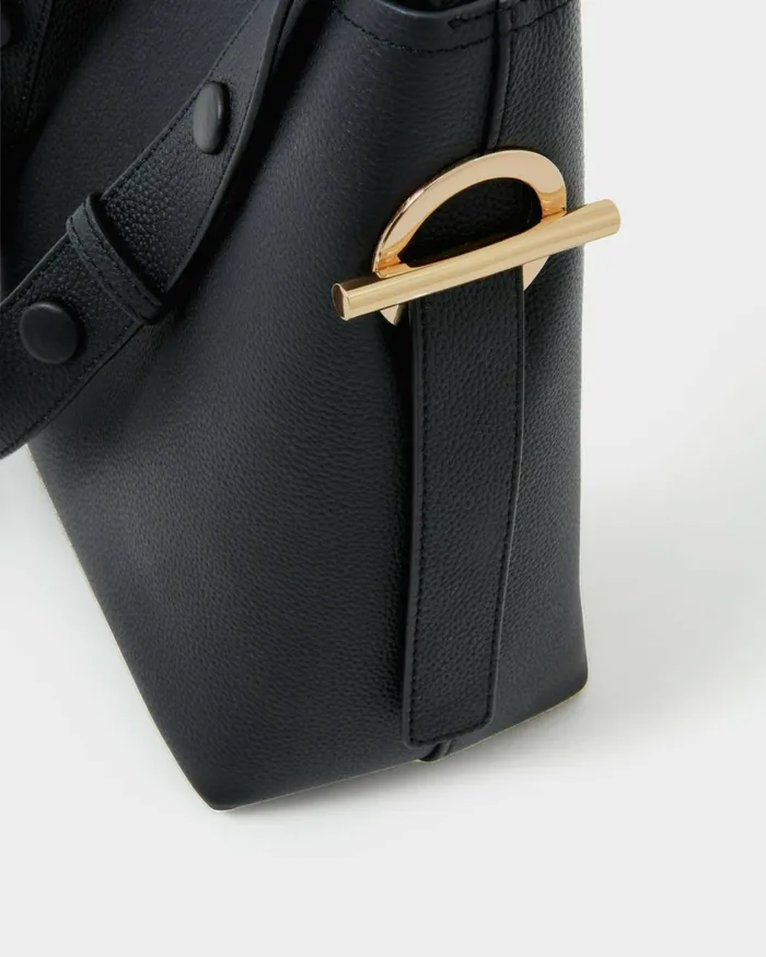 Forcast Brighton Leather Bag Blacktaupe Women Bags