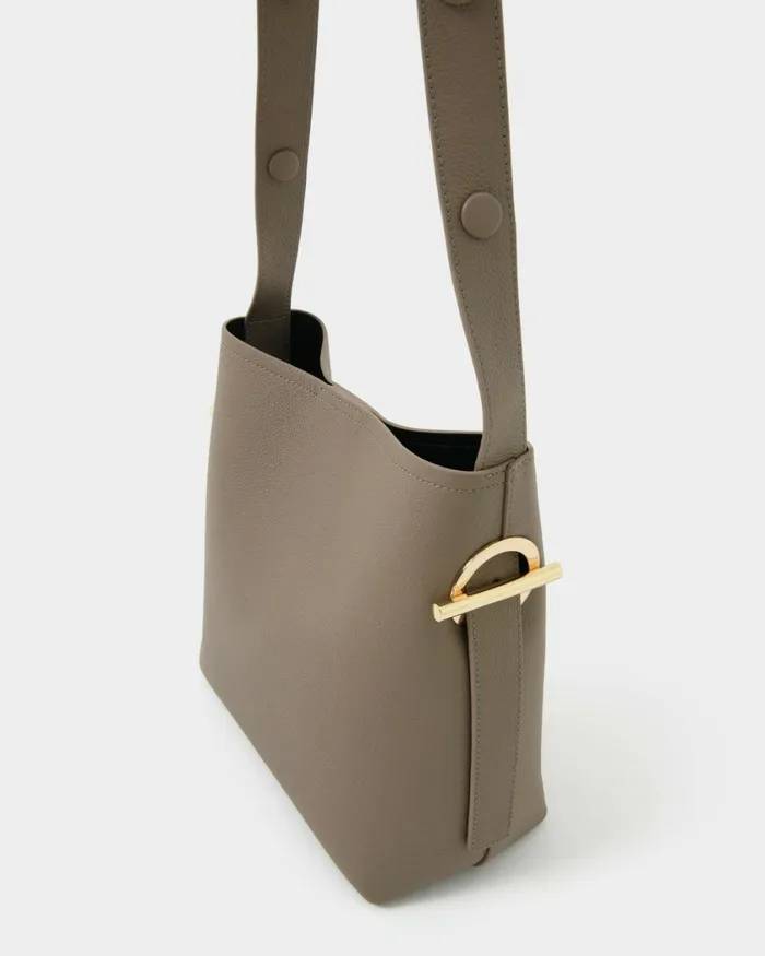 Forcast Brighton Leather Bag Blacktaupe Women Bags