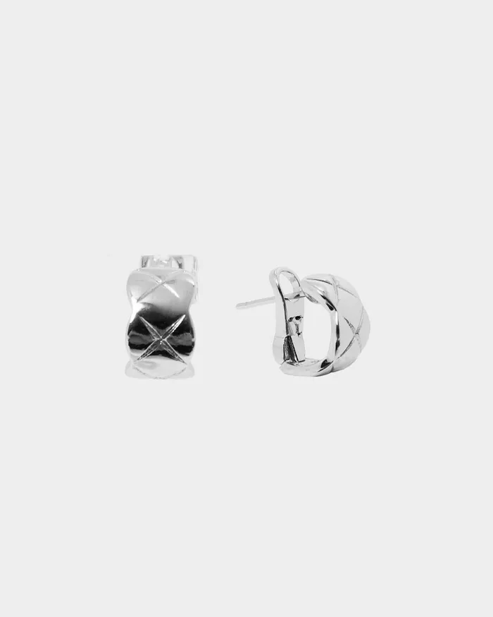 Forcast Calla Silver Plated Earring Metallic Women Earrings