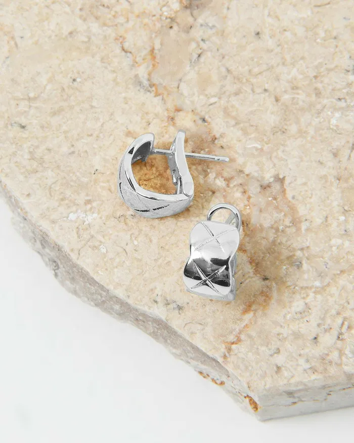 Forcast Calla Silver Plated Earring Metallic Women Earrings