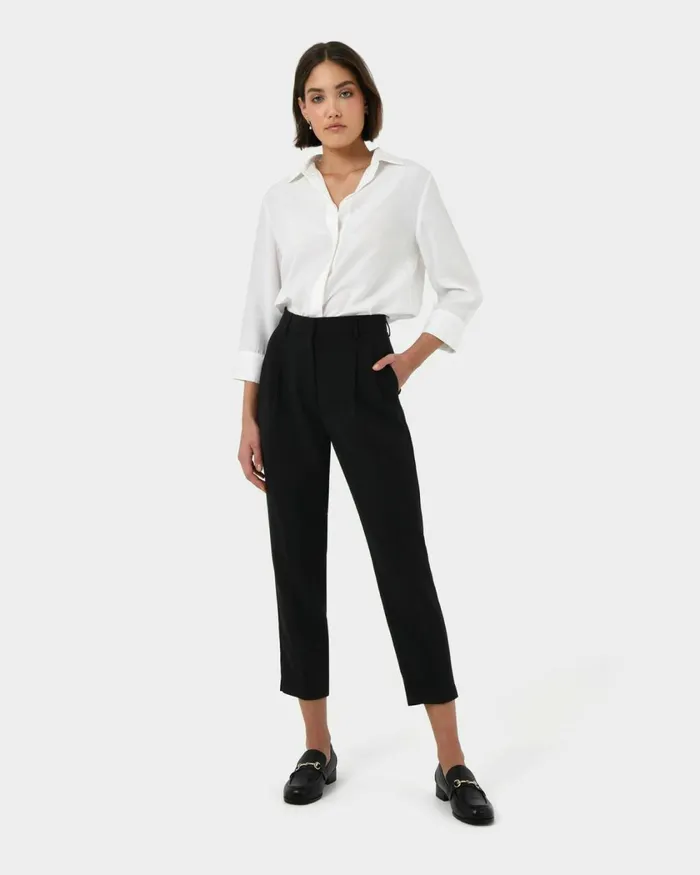 Forcast Carter 2 Slim Pants Sky Bluesepiaecruivoryblack Women HighWaisted Pants