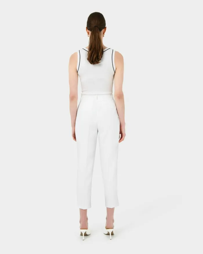 Forcast Carter 2 Slim Pants Sky Bluesepiaecruivoryblack Women HighWaisted Pants