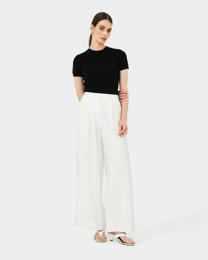 Forcast Catherine Short Sleeve Knit Cabernetlight Taupetobaccomauve Pinkcoral Creamivorynavylight Greyblack Women TShirts and Tops